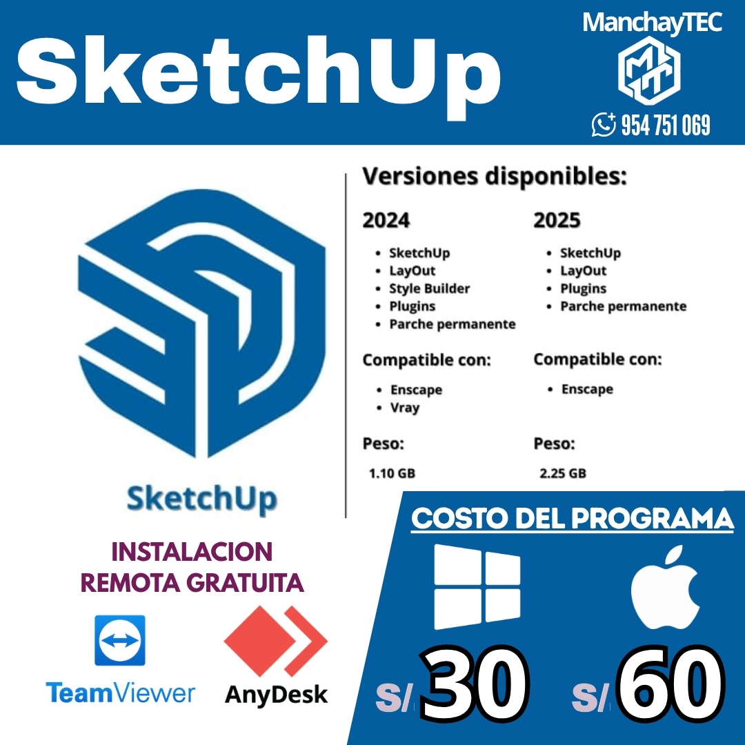 SketchUp Pro 2025  PERMANENTE